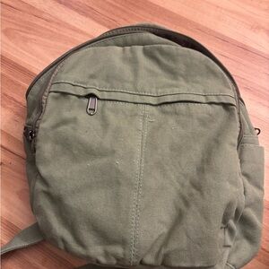 Olive green Canvas Backpack